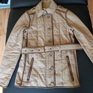 Burberry Quilted Jacket  with belt